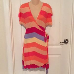 Tart Chevron Printed Wrap Dress